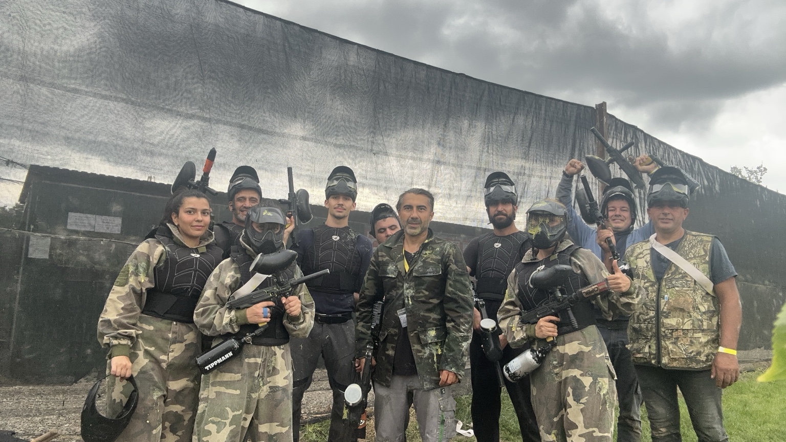 Gruppenfoto des ATZP Paintball-Teams
